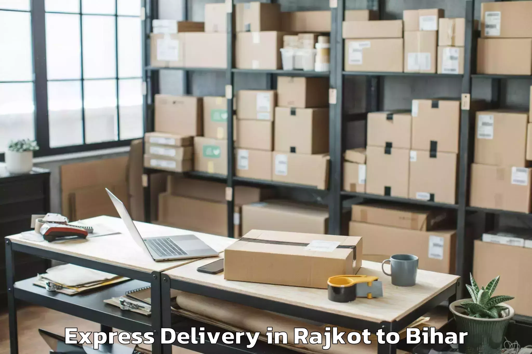 Book Rajkot to Parwalpur Express Delivery Online